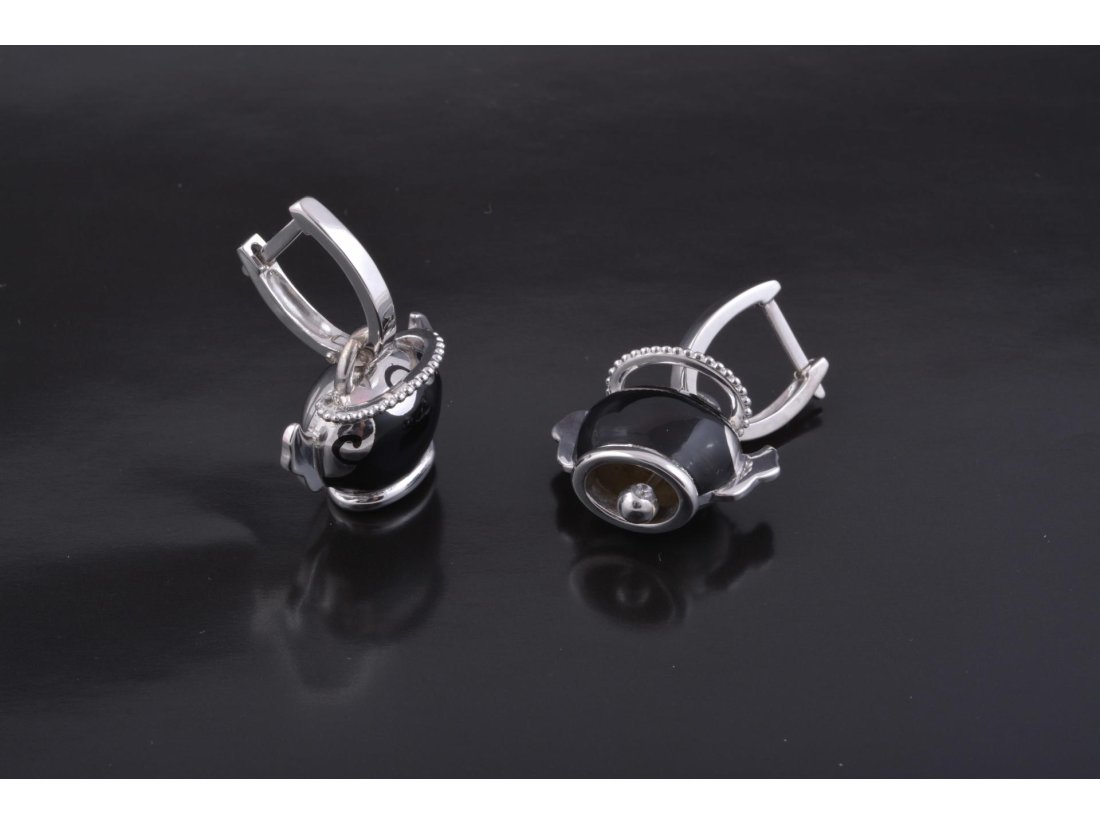 Сережки дзвіночки у стилі Chantecler, срібло