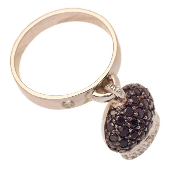 Каблучка з дзвіночком, жовте золото - Фото4 Каблучка з дзвіночком, жовте золото