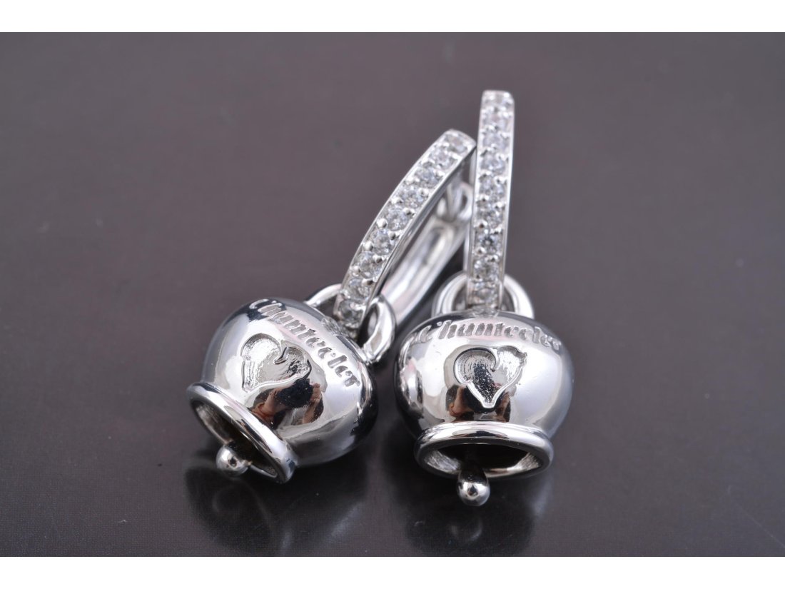 Сережки у стилі Chantecler, біле золото - Багира