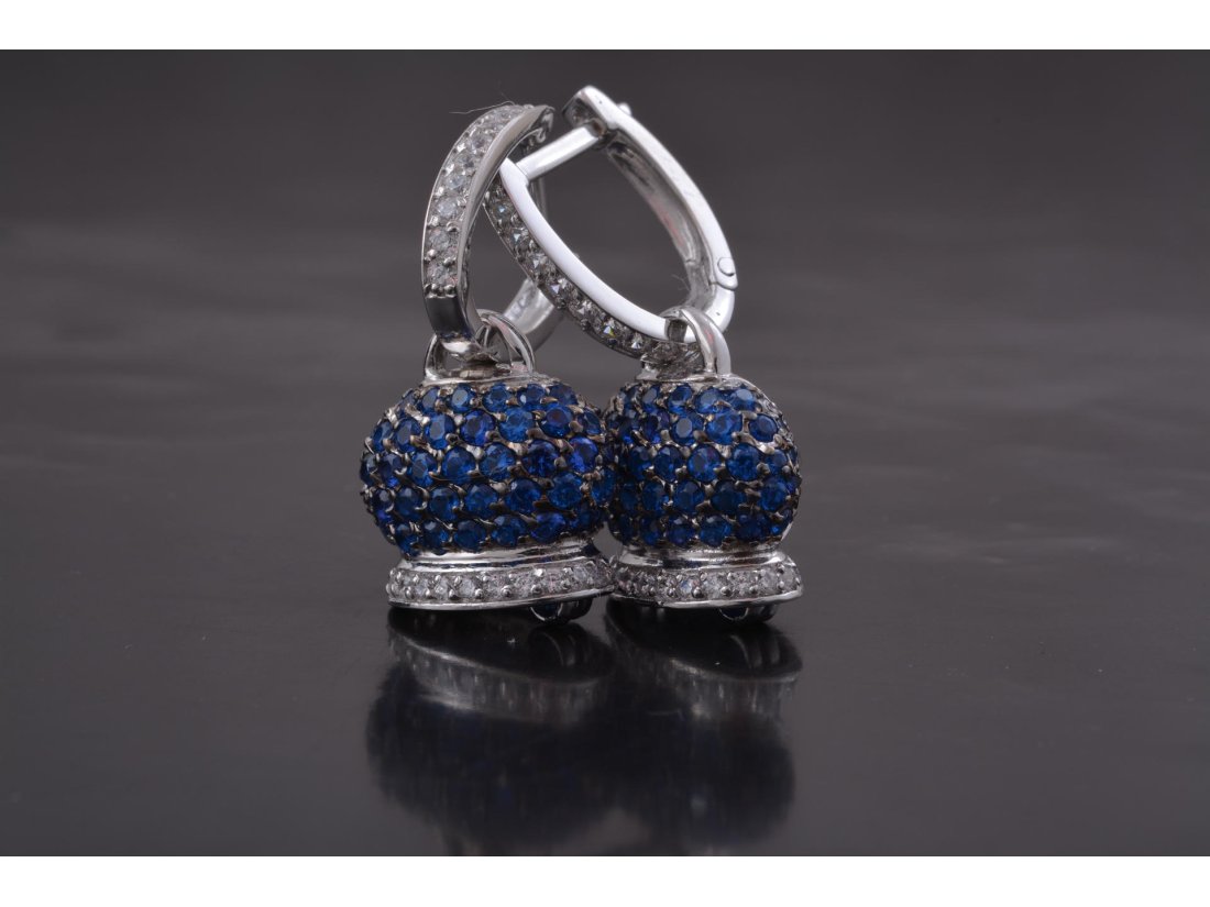 Сережки дзвіночки у стилі Chantecler, жовте золото