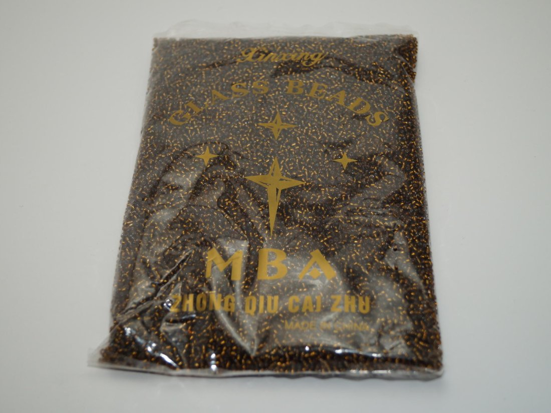 Бісер Дрібний Китайський. 450 г. №12/53 Тютюновий. - Кристалік