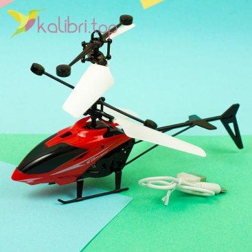 Літаюча іграшка вертоліт червоний оптом фото 57
