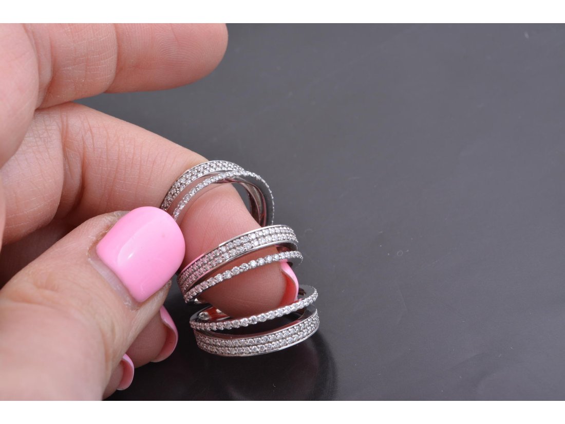 Каблучка з діамантами - Купити