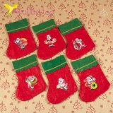 Різдвяна декоративна шкарпетка мікс НК-06 оптом фото 7724