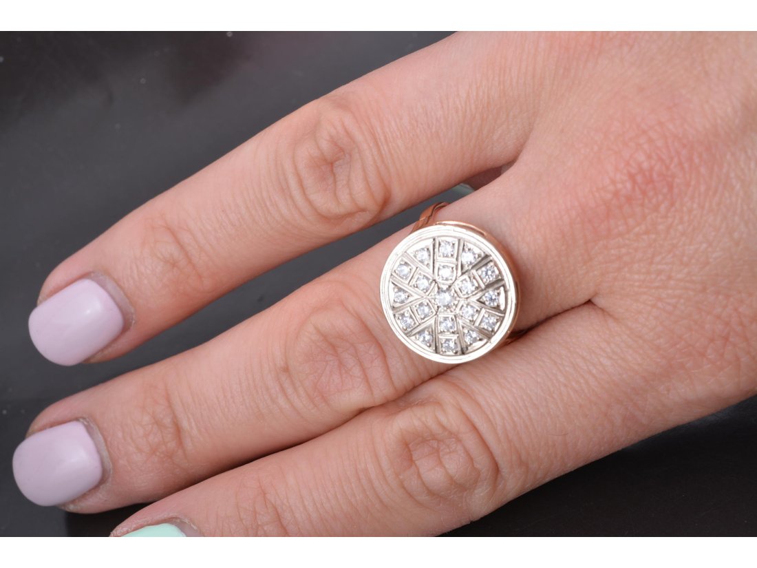 Каблучка жіноча з цирконієм - Багира