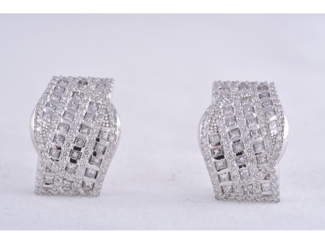 Сережки "Алмазна вишивка" - Багира