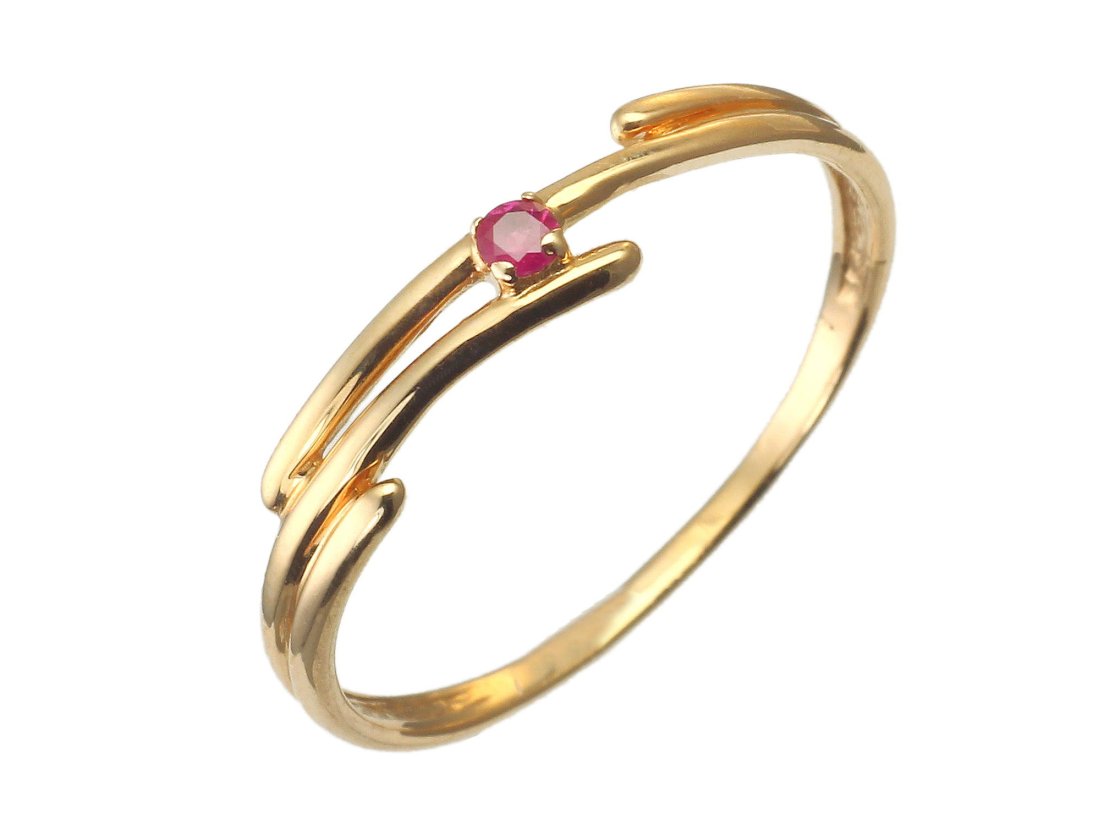 Жіноча тонка каблучка - Фото2 Жіноча тонка каблучка - Багира