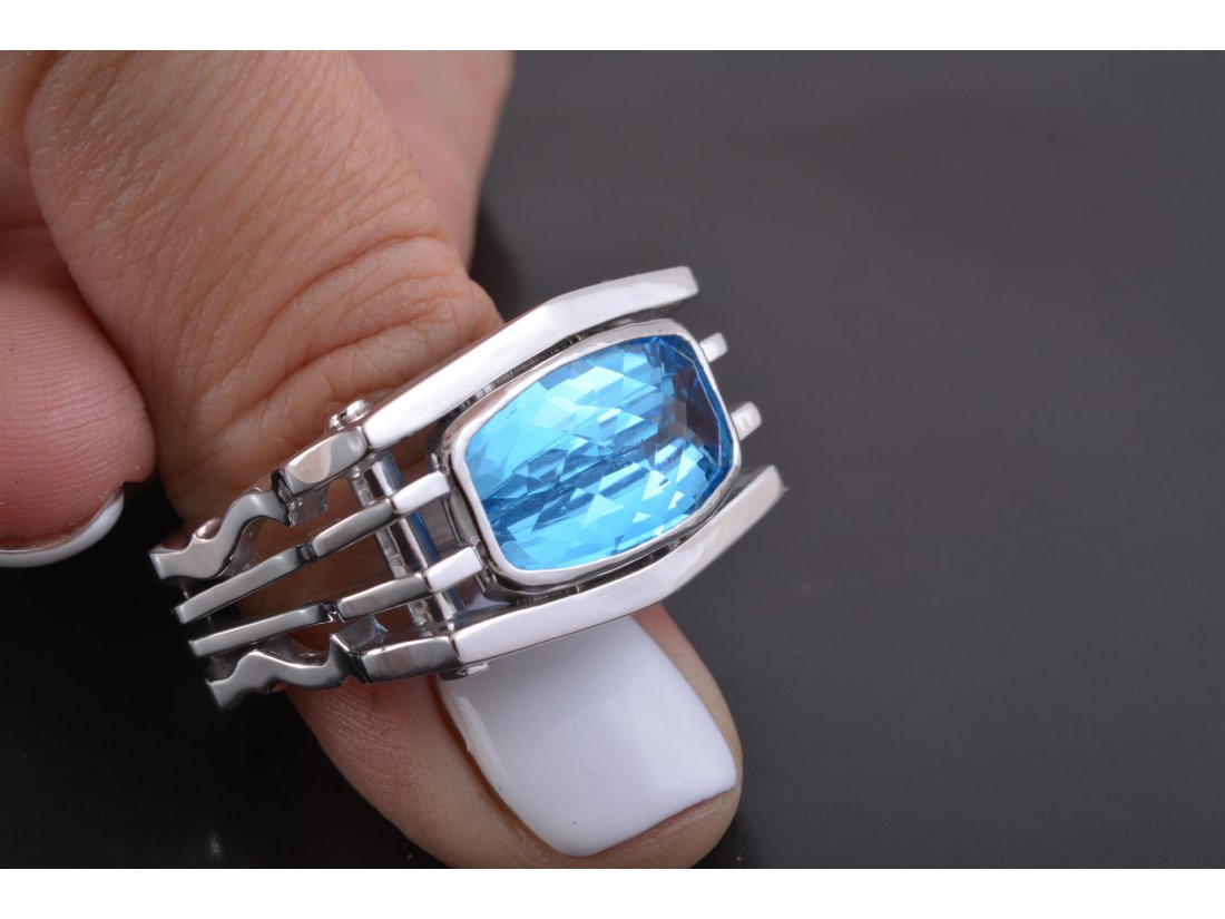 Чоловічий срібний перстень