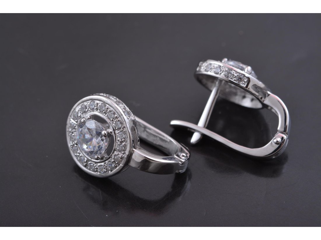 Повсякденні сережки з цирконієм