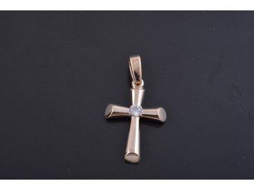 Підвіс Хрест з одним каменем - Купити