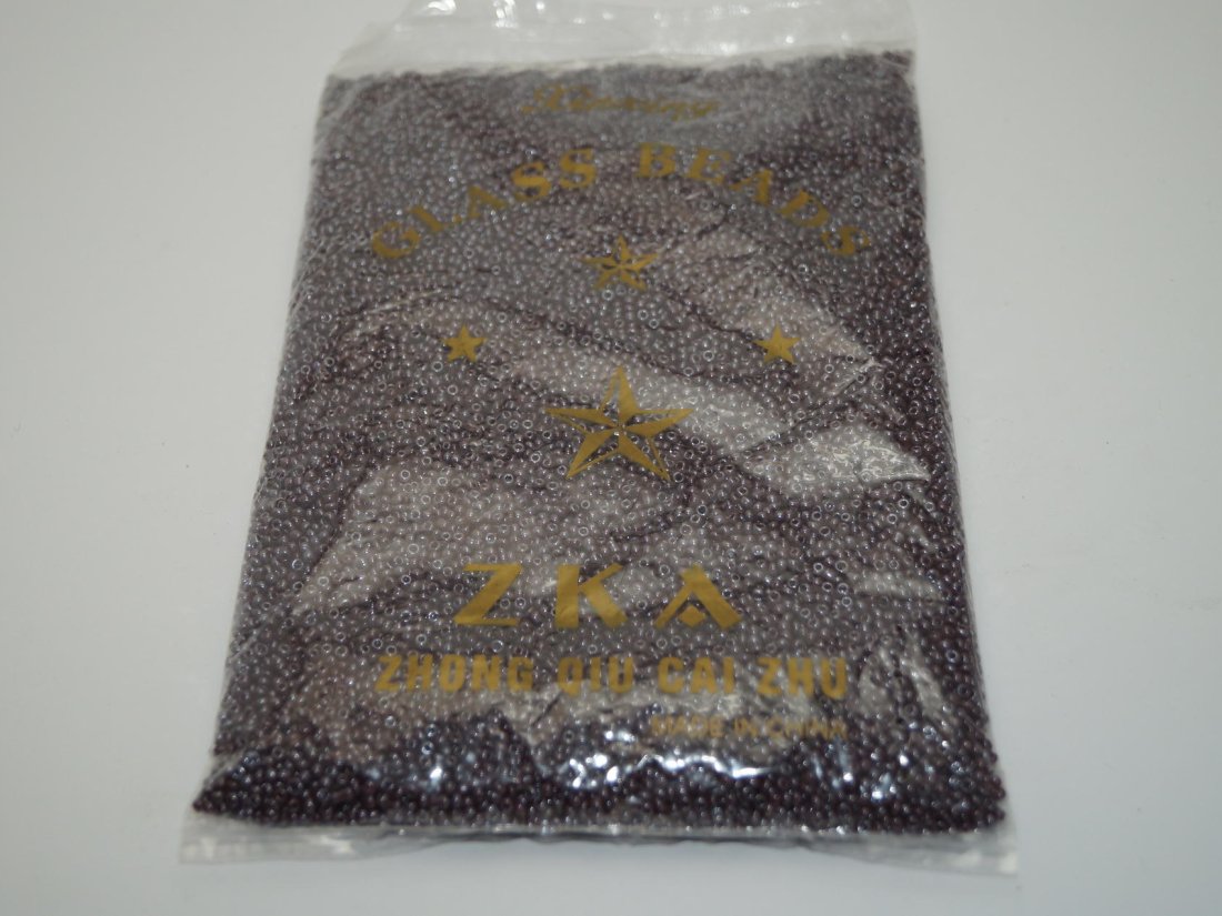 Бісер Дрібний Китайський. 450 г. №12/126 Буряковий темний. - Кристалік