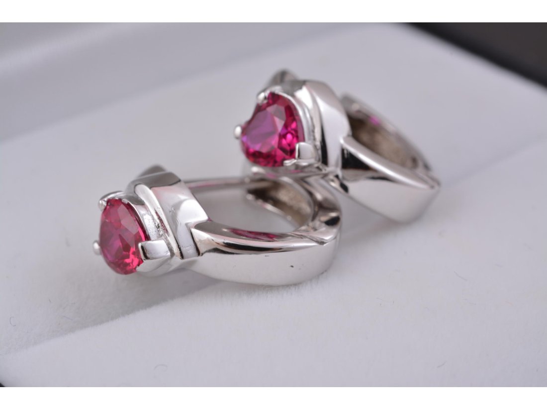 Сережки "Сердечки"