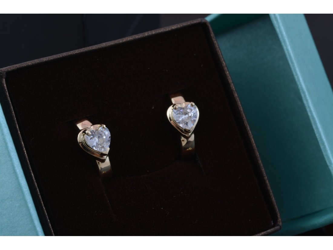 Сережки "Сердечки"