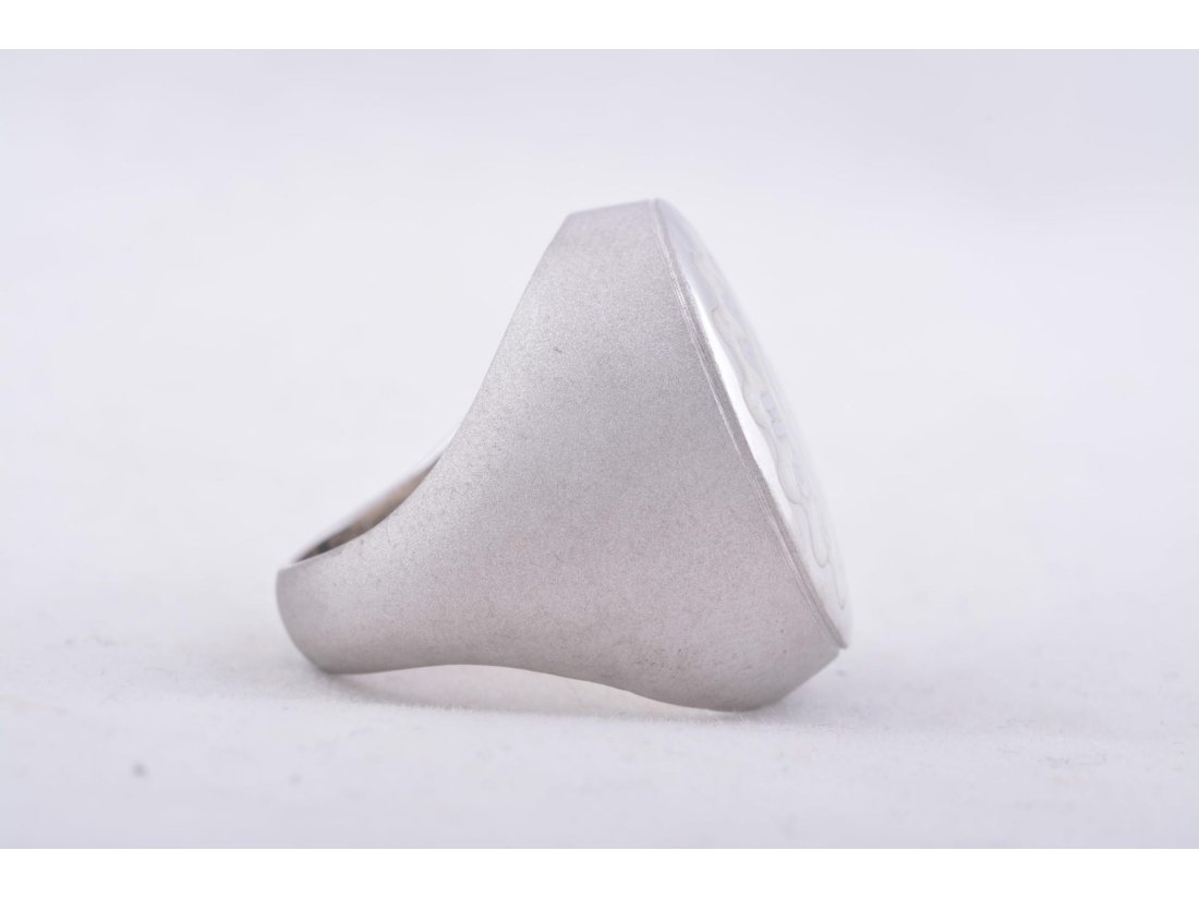 Перстень у стилі Chantecler з перламутровою емаллю - Купити