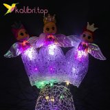 LED палички, що світяться, дівчинки принцеси фіолетові оптом фото 12