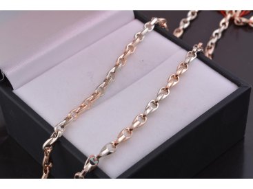 Ланцюг із комбінованого золота, ручне складання в стилі Baraka - Купити