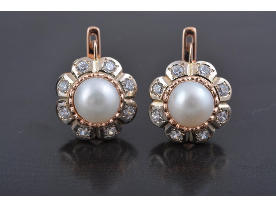 Сережки з перлами