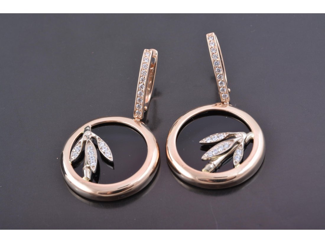 Гарнітур &quot;Бамбук&quot; із чорним оніксом - Купити