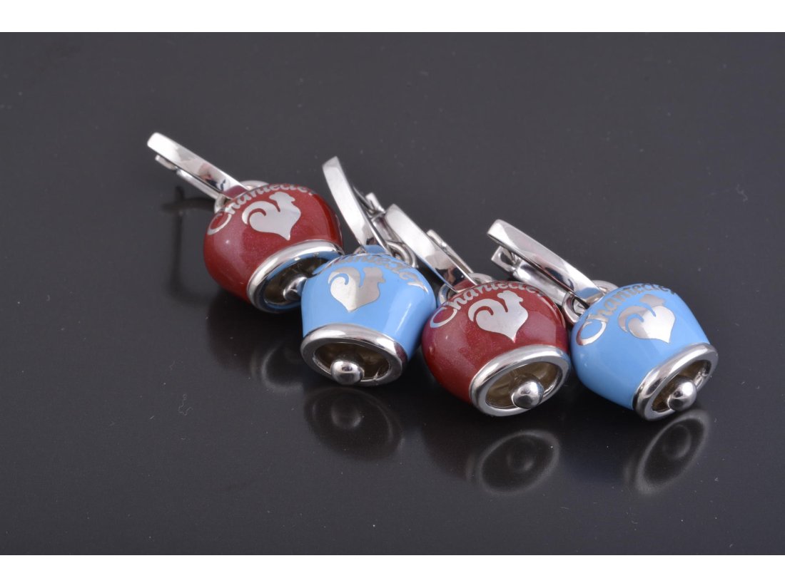 Сережки з емаллю в стилі Chantecler, срібло