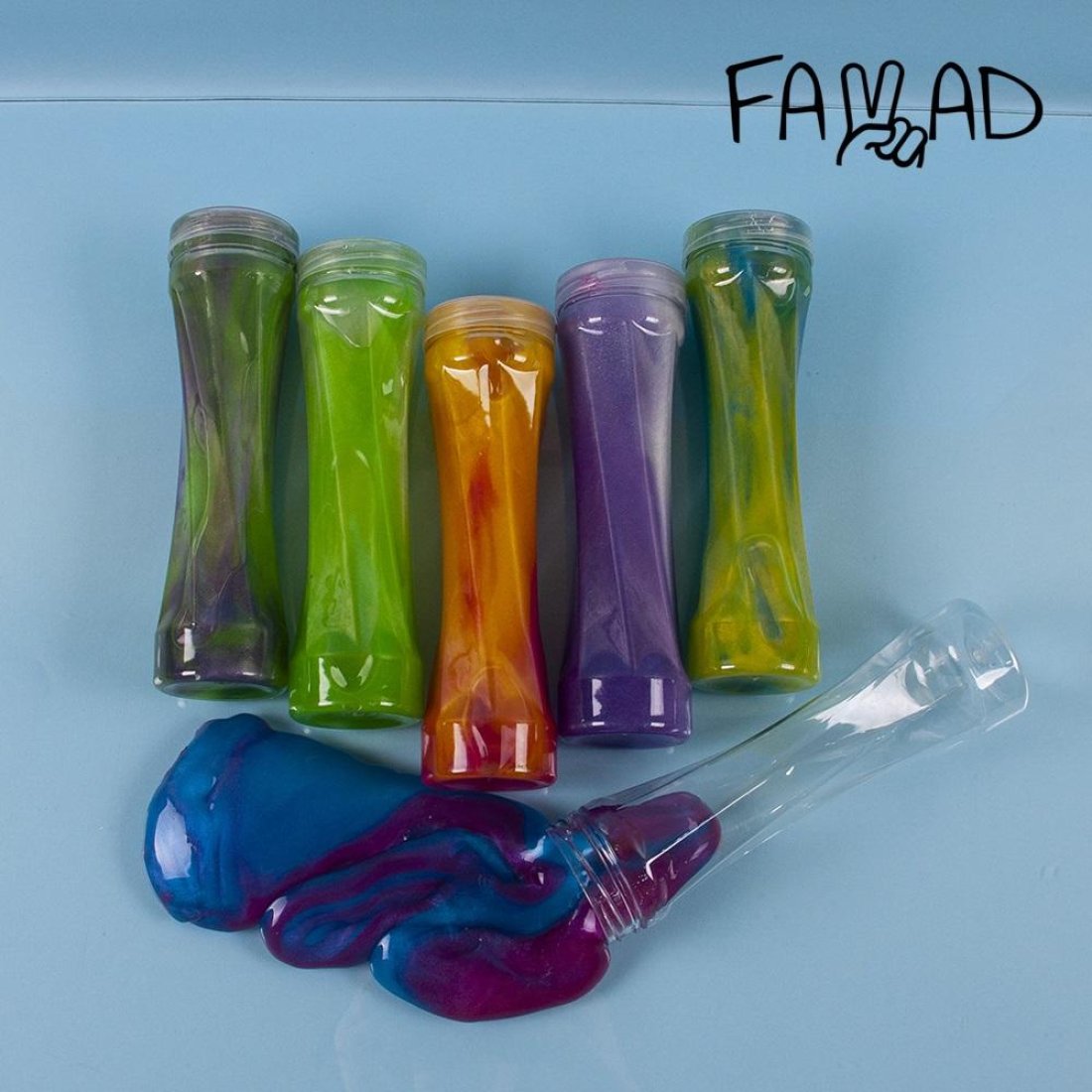 Слайм в колбе перламутровый оптом, фото 6322