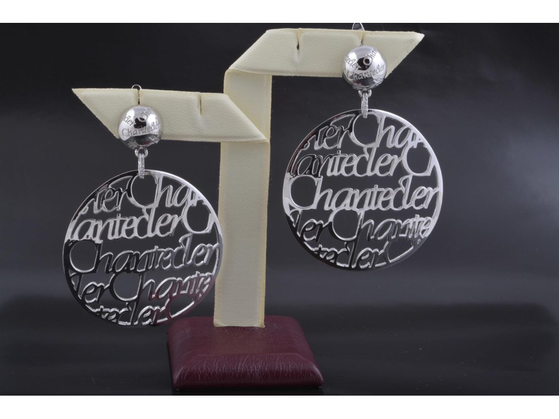 Сережки з написом (круглі) - Багира