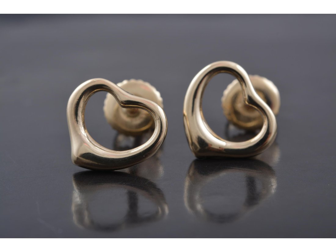 Сережки-пусети "Сердечки"