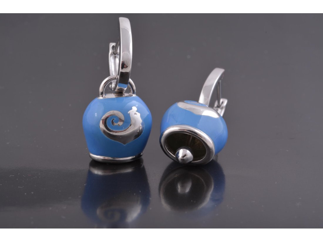 Сережки дзвіночки у стилі Chantecler, срібло - Купити