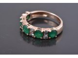 Каблучка зі смарагдами та діамантами - Багира