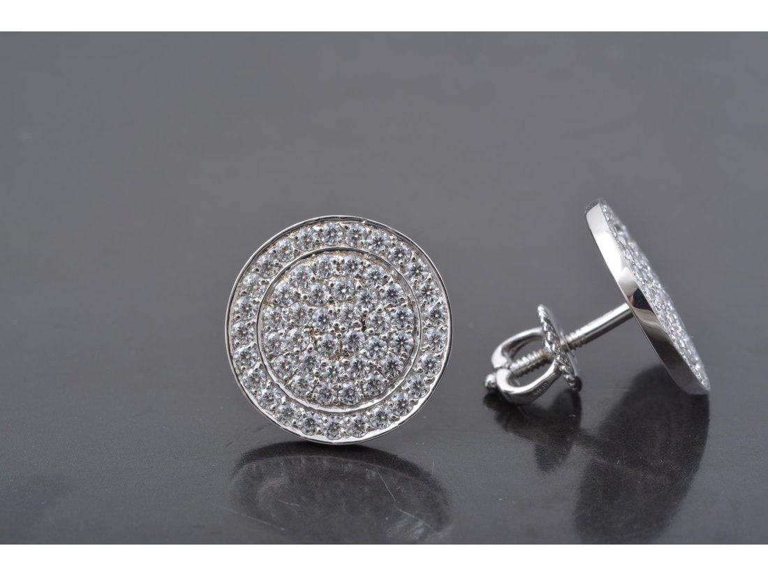 Сережки-пусети "Гудзики" - Багира