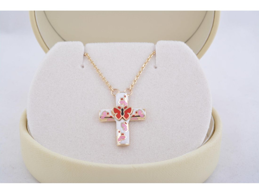 Підвіс Хрест із метеликом - Багира