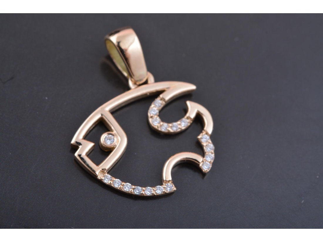 Підвіс "Рибка" з цирконієм