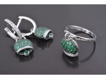 Гарнітур у стилі Chantecler, біле золото - Купити