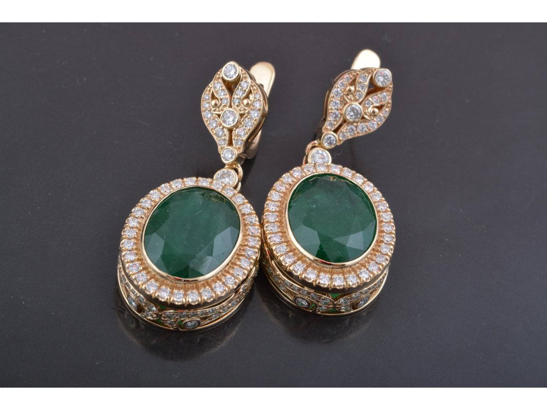 Сережки з діамантами