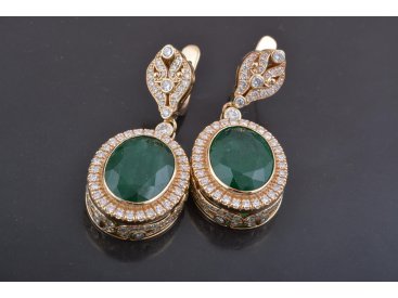 Сережки з діамантами - Купити