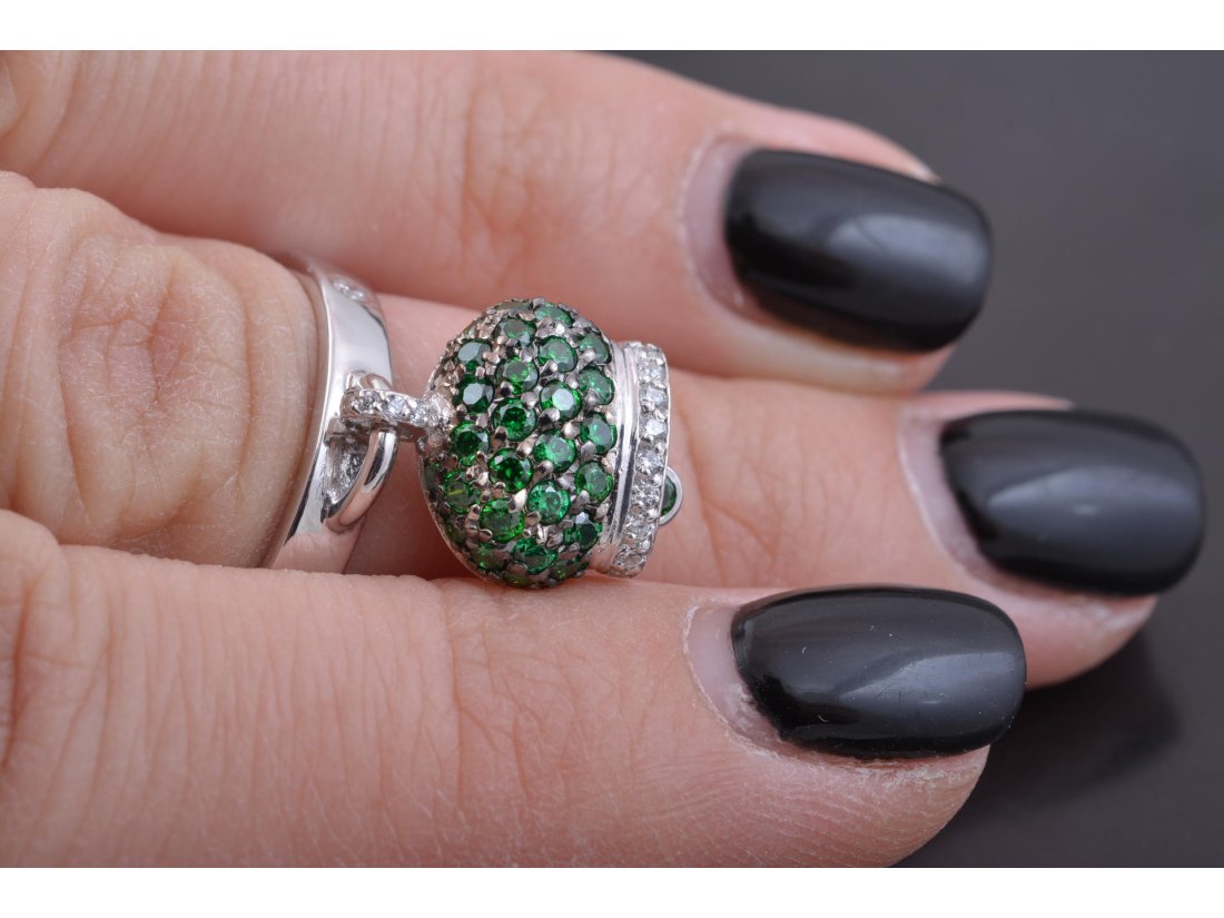 Каблучка з дзвіночком у стилі Chantecler, срібло