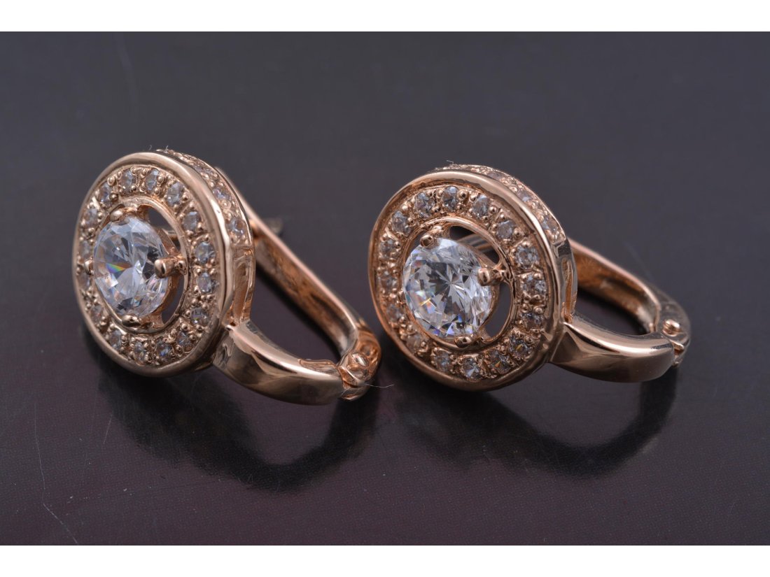 Повсякденні сережки з цирконієм - Багира