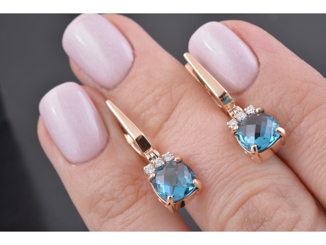 Сережки з топазом - Багира