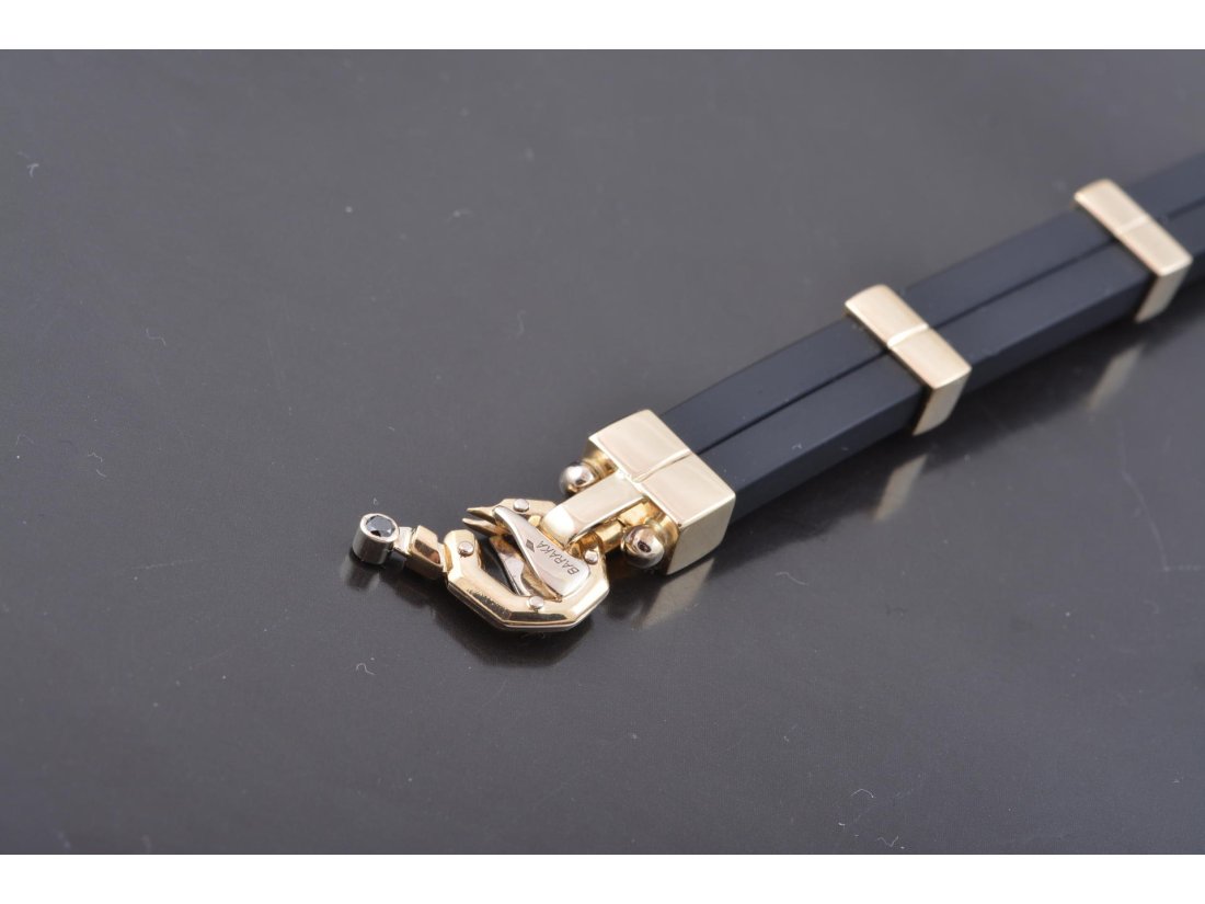 Браслет з каучуком та діамантами - Купити