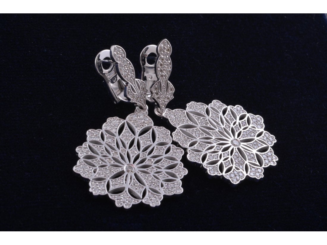 Сережки з діамантами