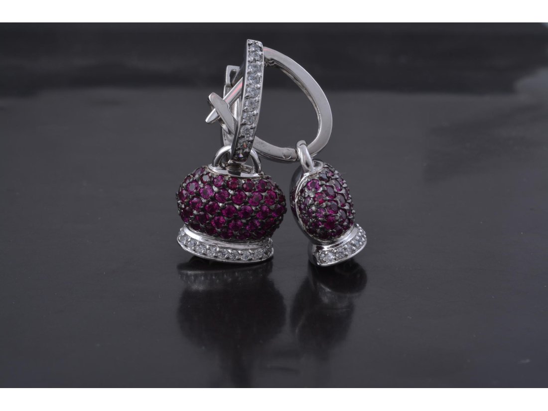 Сережки дзвіночки у стилі Chantecler, жовте золото