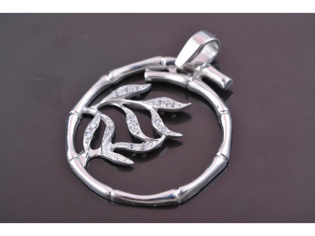 Підвіс "Бамбук" у сріблі - Багира