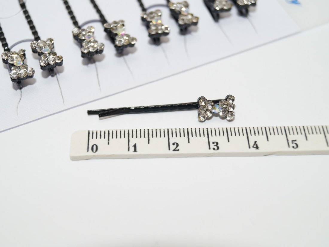 Невидимки для волосcя. 4 см. - Кристалік