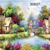 Деревушка у реки 40х50 - Фото1 Деревушка у реки 40х50 оптом, фото 1429