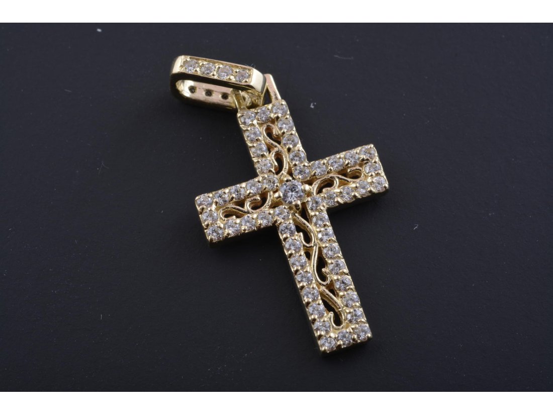 Підвіс Хрест із завитками - Купити