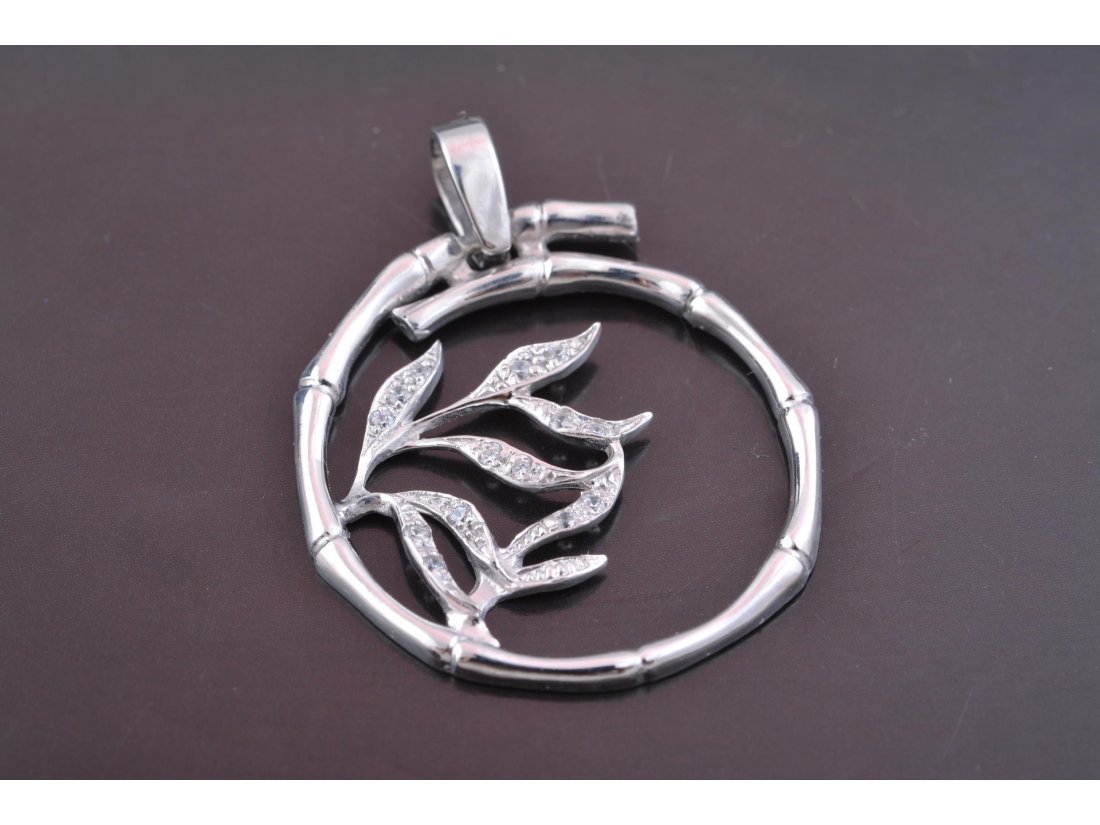 Підвіс "Бамбук" у сріблі