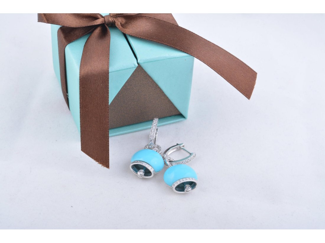 Сережки-дзвіночки у стилі Chantecler, срібло