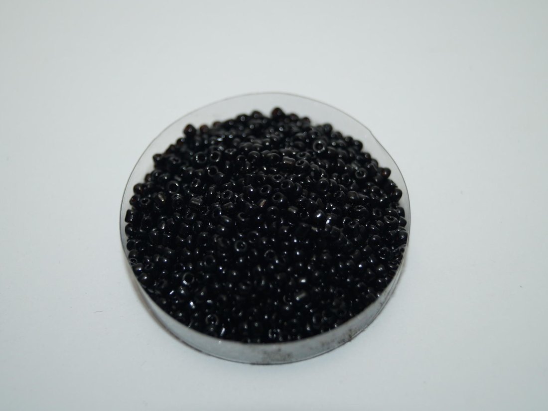 Бісер Дрібний Китайський. 450 г. №12/49,450 грамм.Чорний