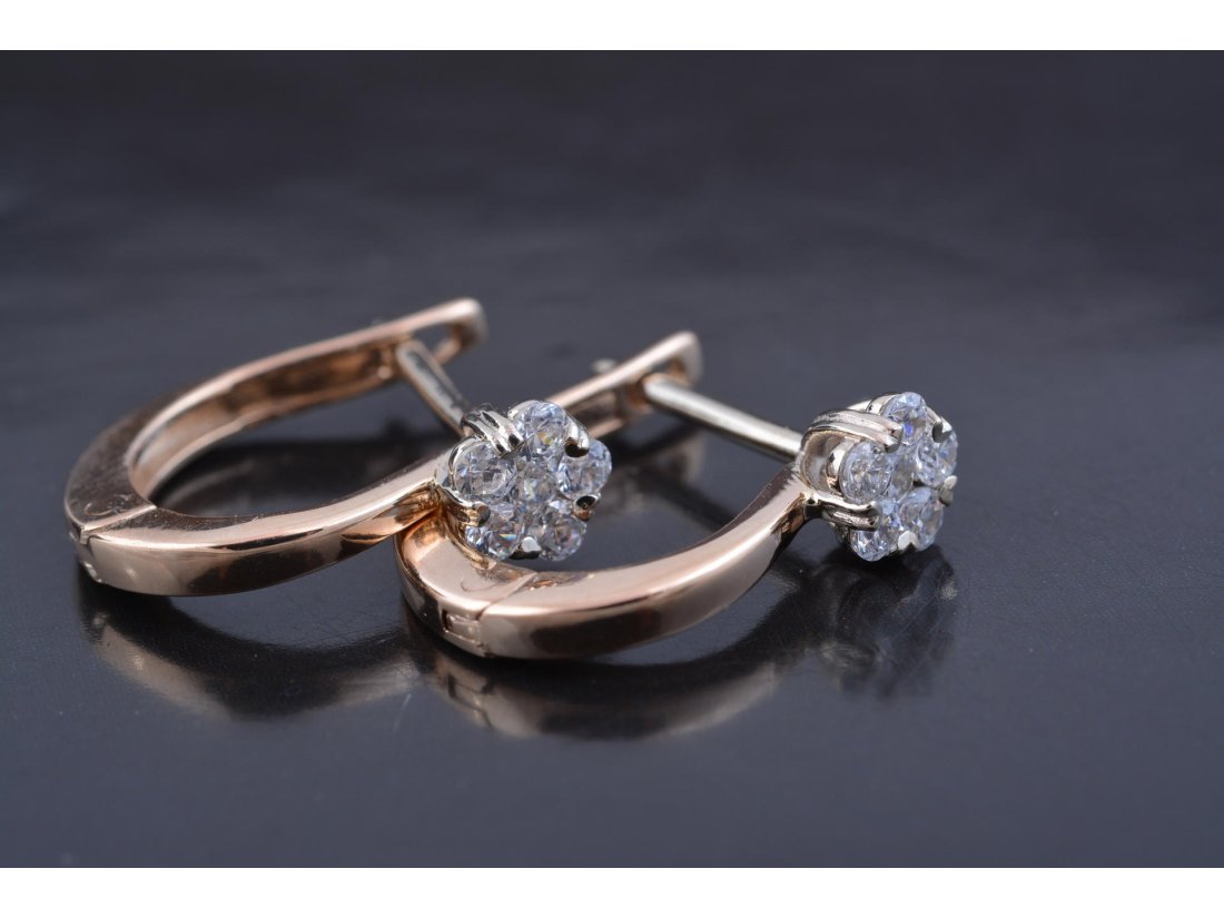 Повсякденні сережки з цирконієм - Багира