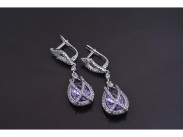 Сережки з аметистами - Купити