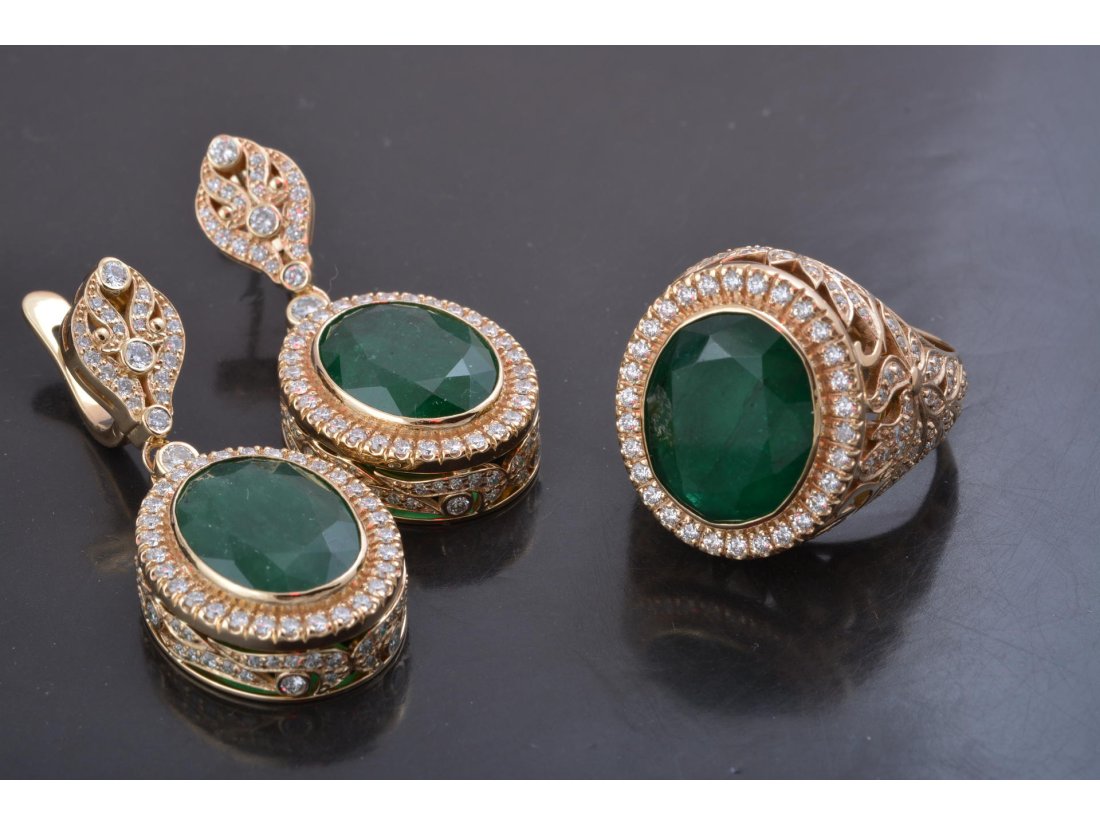 Гарнітур з діамантами - Багира